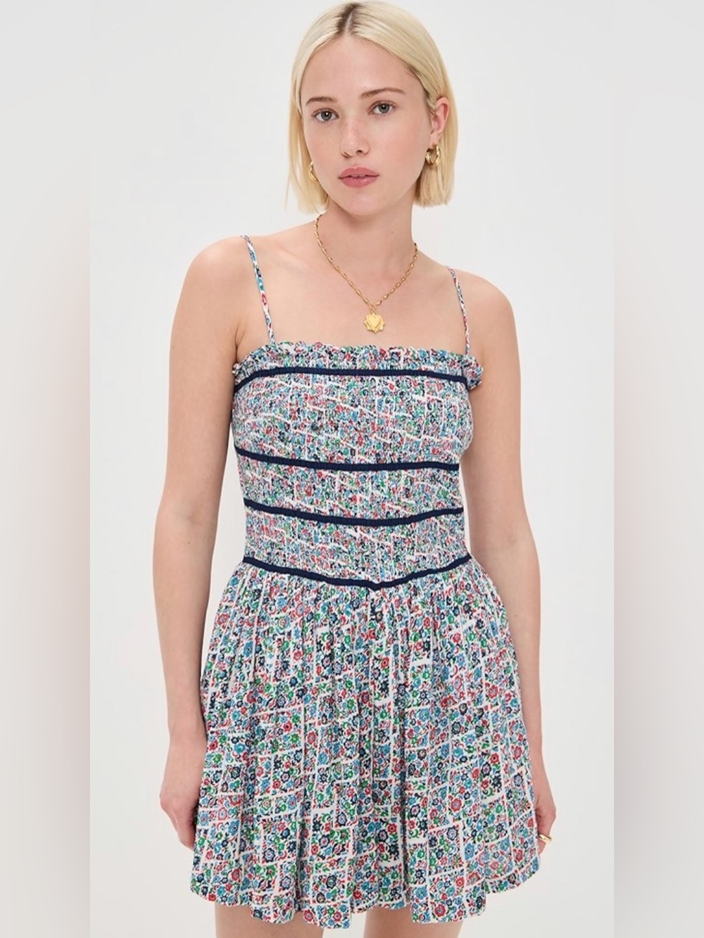 Free People Floral Smocked Romper